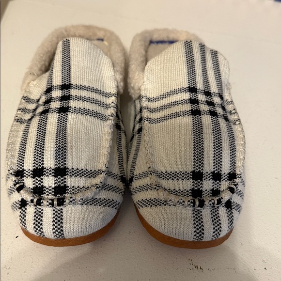 Rothy’s The Scuff Black Plaid Mule Style Slippers Sz 8 - Picture 4 of 10